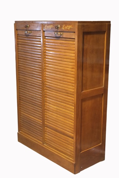 meuble de bureau ancien a rideaux classeur